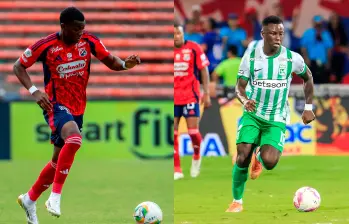 Los futbolistas Juan David Arizala, del DIM y Marino Hinestroza, de Nacional, son las ventas confirmadas más recientes del último año. Foto: Camilo Suárez