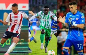 Junior FC y Atlético Nacional lideraron las transferencias más altas del fútbol colombiano en 2025. FOTO: COLPRENSA Y EL COLOMBIANO