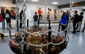 En la Sala U, de la Unal Medellín, está abierta la exposición Nuevas Cartografías. Foto: Julio Herrera.