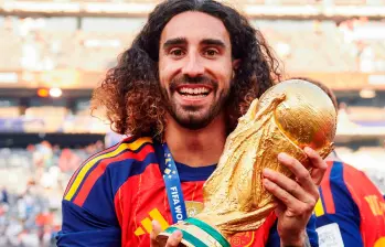 El futbolista Marc Cucurella, de 27 años, fue una de las figuras de la Selección de España en el Mundial de Norteamérica. Foto: tomada del Instagram de @Cucurella