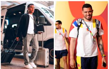 Jhon Arias y Álvaro Montero son dos de las figuras colombianas en el fútbol sudamericano. El chocoano brilla en Brasil y el guajiro en Argentina. Están llamados a liderar en la Selección. FOTO @FCFSeleccionCoL Y GETTY 