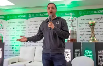 El presidente de Nacional, Sebastián Arango Botero, inició su gestión al frente del cuadro verde en el primer semestre del 2024. FOTO: Esneyder Gutiérrez