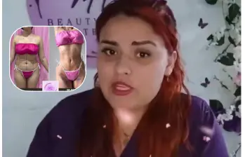 Así promocionaban el centro estético donde estuvo Yulixa Consuelo Toloza en Bogotá. Fotos: capturas de video.