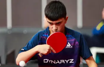 El tenimesista antioqueño Emanuel Otálvaro sigue brillando en las competencias internacionales y en el ranquin sub 17 mundial ya es tercero, a pesar de tener solo 15 años. FOTO MANUEL SALDARRIAGA 