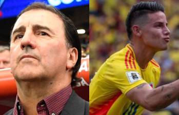 Néstor Lorenzo y James Rodríguez fueron los representantes por Colombia en las votaciones de los Premios The Best de la Fifa. Fotos: Colprensa y EL COLOMBIANO