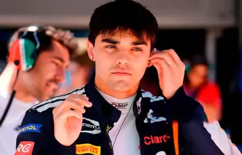 El piloto Sebastián Montoya compite para el equipo Prema Racing de la Fórmula 2. FOTO: Getty