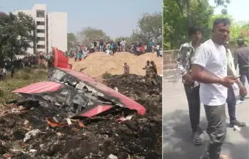 Vishwash Kumar Ramesh, el único superviviente del accidente de Air India. Foto: Xinhua