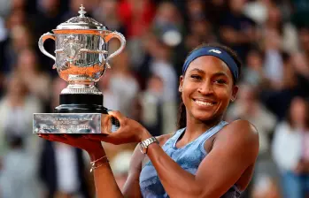 La estadounidense Coco Gauff consiguió su primer título del Grand Slam francés. Es una de las mejores tenistas del mundo. FOTO: TOMADA DEL X DE ROLAND GARROS 