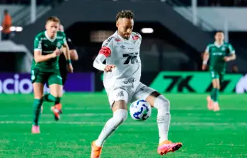 El atacante brasileño Neymar fue una de las figuras del Santos de Brasil esta temporada. Los ayudó a clasificar a la Copa Sudamericana. Foto: Getty