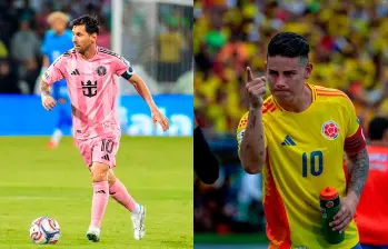 El futbolista argentino Lionel Messi es la gran figura del Inter Miami en esta temporada de la MLS. James Rodríguez es la gran contratación del mercado de pases 2026. Foto: Camilo Suárez y James Rodríguez