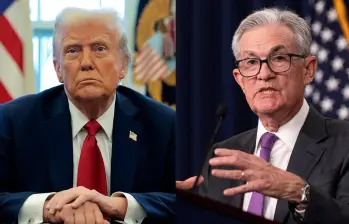 El presidente de Estados Unidos, Donald Trump; y el presidente de la Reserva Federal (Fed). Foto: Tomada de redes sociales