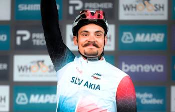 El masajista Vladimír Kovacik, de 28 años, fue quien representó a Eslovaquia en el Mundial de Ciclismo. Foto: tomada del x de @ciclistacofidis