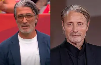 Estos son Murat Yakin, técnico de Suiza, y Mads Mikkelsen, actor danés. FOTO: Tomada de redes sociales