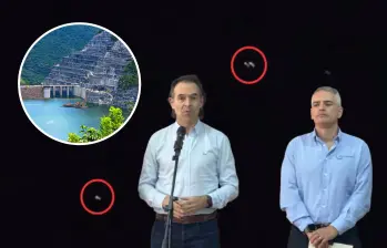 Estos fueron los dos drones que fueron captados sobrevolando Hidroituango en la noche del pasado domingo, situación que despertó las alertas y obligó a cancelar la visita del alcalde, el gobernador y un centenar de periodistas al proyecto. FOTO: CORTESÍA TOMADA DE VIDEO