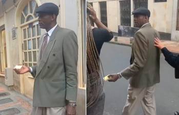 Un hombre es señalado de tragarse una esmeralda en medio de un presunto robo en Bogotá. FOTOS: Capturas de video