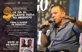 Santiago Botero, candidato presidencial. Foto: redes sociales.
