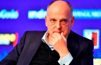 El presidente de LaLiga de España, Javier Tebas, tiene una tensión con el Real Madrid desde hace varios años. Foto: AFP
