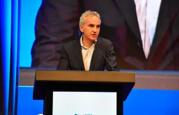 Jaime Murra, presidente del Grupo Diana y de la junta de dirección general de la Andi, durante la apertura del congreso anual del gremio en Cartagena. FOTO tomada de X