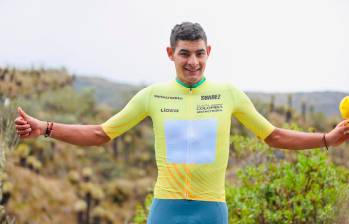 Diego Camargo, nuevo campeón de la Vuelta a Colombia. FOTO CORTESÍA FEDECICLISMO