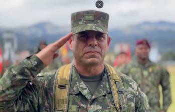 Comandante de Educación y Doctrina del Ejército, general Federico Mejía. Foto: captura de video