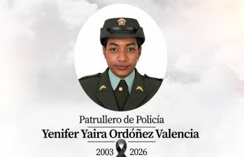 Asesinaron en El Charco, Nariño, a la patrullera de la Policía Nacional Jennifer Yadira Ordóñez Valencia. FOTO: Policía Nacional 