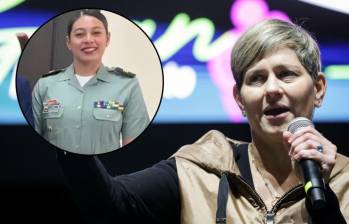 La capitana Kelly Daniela Lozano, jefa de seguridad de la ex primera dama, estaba en misión diplomática en Catar. Fotos: Semana y Colprensa