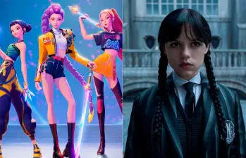 Las guerreras K-pop y Merlina fueron las dos producciones más vistas en la segunda parte de 2025. FOTO: Netflix
