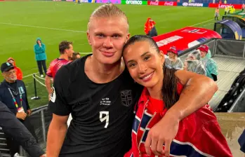 Isabel Haugseng Johansen acompaña a Erling Haaland en cada partido del Mundial 2026. Foto: Tomada de Instagram @isabellaa