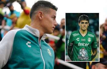 Tanto James Rodríguez como Nicolás Fonseca, son jugadores titulares en León y se espera que actúen este sábado ante Tijuana de locales por la Liga MX. FOTO: REDES SOCIALES LEÓN DE MÉXICO