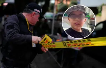 El cuerpo del niño Adrián Mathias fue encontrado junto al de su padre en un barrio en el centro de Bogotá. FOTOS: Colprensa y cortesía