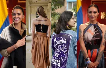 Maria Fernanda Carrascal, Catherine Juvinao, Jennifer Pedraza y Laura Daniela Beltrán fueron algunas congresistas que no solo resaltaron con sus vestuarios sino que a través de ellos llevaron un mensaje político. Foto: tomada de las redes de las congresistas