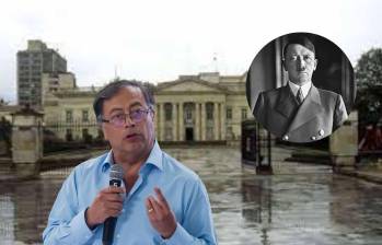 El presidente Gustavo Petro suele referirse como nazis a quienes hacen oposición a su Gobierno. FOTOS COLPRENSA Y CORTESÍA