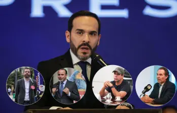Los alcaldes de Bogotá, Cali, Barranquilla y Medellín respaldan el decreto que firmaría De la Espriella el 7 de agosto sobre la creación de bloques de seguridad urbana. Fotos: Colprensa y Manuel Saldarriaga