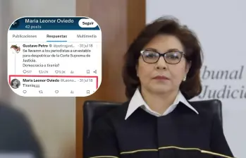 Los comentarios políticos de la magistrada María Leonor Oviedo Pinto. FOTO: Tribunal Superior de Bogotá