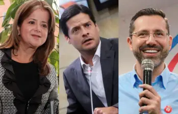 De izquierda a derecha: Elsa Noguera (Transporte), Mauricio Gómez Amín (Comercio, Industria y Turismo) y Jaime Andrés Beltrán (Vivienda). Foto: Cortesía y Senado