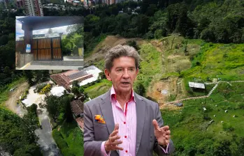 El exgobernador Luis Pérez y su familia son los propietarios del lote Las Brisas, ubicado en Las Palmas. FOTOS: Manuel Saldarriaga, Jaime Pérez y cortesía Corantioquia