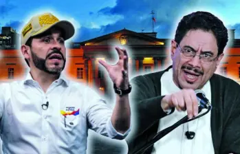 Abelardo de la Espriella derrotó a Iván Cepeda en primera vuelta, lo que descolocó a la campaña del candidato del Pacto Histórico. El domingo se sabrá si pudo recuperarse. FOTO El Colombiano/Colprensa 