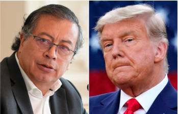 Gustavo Petro y Donald Trump, quienes tienen posturas opuestas sobre la crisis climática. FOTOS: Colprensa y Getty 