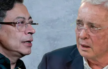 Gustavo Petro Urrego y Álvaro Uribe Vélez, de cara a las elecciones de este domingo. Foto: El Colombiano