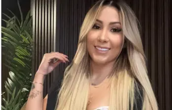 La creadora de contenido para adultos, Angie Miller, expareja del asesinado B-King, junto a Regio Clown. FOTO: Tomada de Instagram