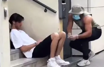 Amine “Mojito”, de 27 años, a 12 meses de prisión por atacar a las personas con una jeringa. FOTO: Captura de video 