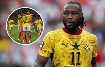 Aunque el gol todavía se le resiste en territorio estadounidense, Antoine Semenyo sostiene con argumentos numéricos y futbolísticos la confianza colectiva de su selección, antes de enfrentar a Colombia. FOTO: Juan Antonio Sánchez y Getty