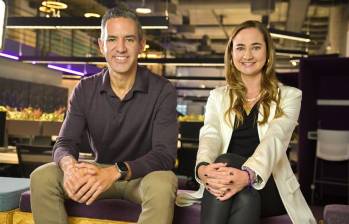 David Vélez, cofundador y CEO de Nubank; y Marcela Torres, gerente general de Nubank Colombia. Foto: Cortesía