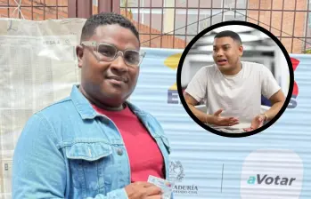 En la foto principal, Oscar Benavides, el representante afro a la Cámara con más votos. En el círculo, Miguel Polo Polo. FOTOS: COLPRENSA Y REDES.