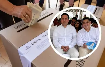 En 2022, Carlos Andrés Trujillo (izquierda) logró más de 20.000 votos en La Guajira, un territorio donde no tenía trayectoria política previa y que terminó siendo su segundo fortín electoral. Lacouture (derecha) habría jugado un rol clave. FOTO: REFERENCIA/EDWIN BUSTAMENTE/X: @SenadorTrujillo