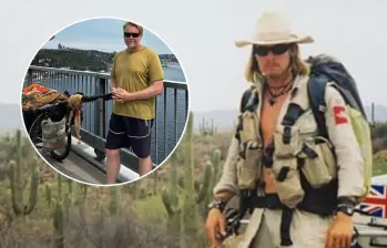 Karl Bushby emprendió hace 27 años, con 29 años de edad, la misión de darle la vuelta al mundo a pie, sin ningún transporte de motor. Ya se encuentra en Europa a 3.600 kilómetros de su meta. Fotos: redes sociales 