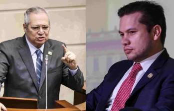 Iván Name y Andrés Calle, expresidentes del Congreso vinculados al caso UNGRD. Foto: Colprensa