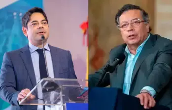 Guillermo Herrera, presidente de Camacol, y el presidente Gustavo Petro, chocan por las causas de la crisis de vivienda. Foto: Cortesía