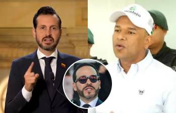 El director del Dapre, Carlos Ríos, respondió en una intervención al alcalde de Sincelejo, Yahir Acuña, tras una reunión en la que el presidente Abelardo de la Espriella cuestionó al mandatario local. Foto: Captura de video/Colprensa.