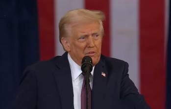 En su discurso como nuevo presidente de Estados Unidos, Donald Trump habló sobre migración, petróleo y el atentado que sufrió en campaña. Foto: Captura de video